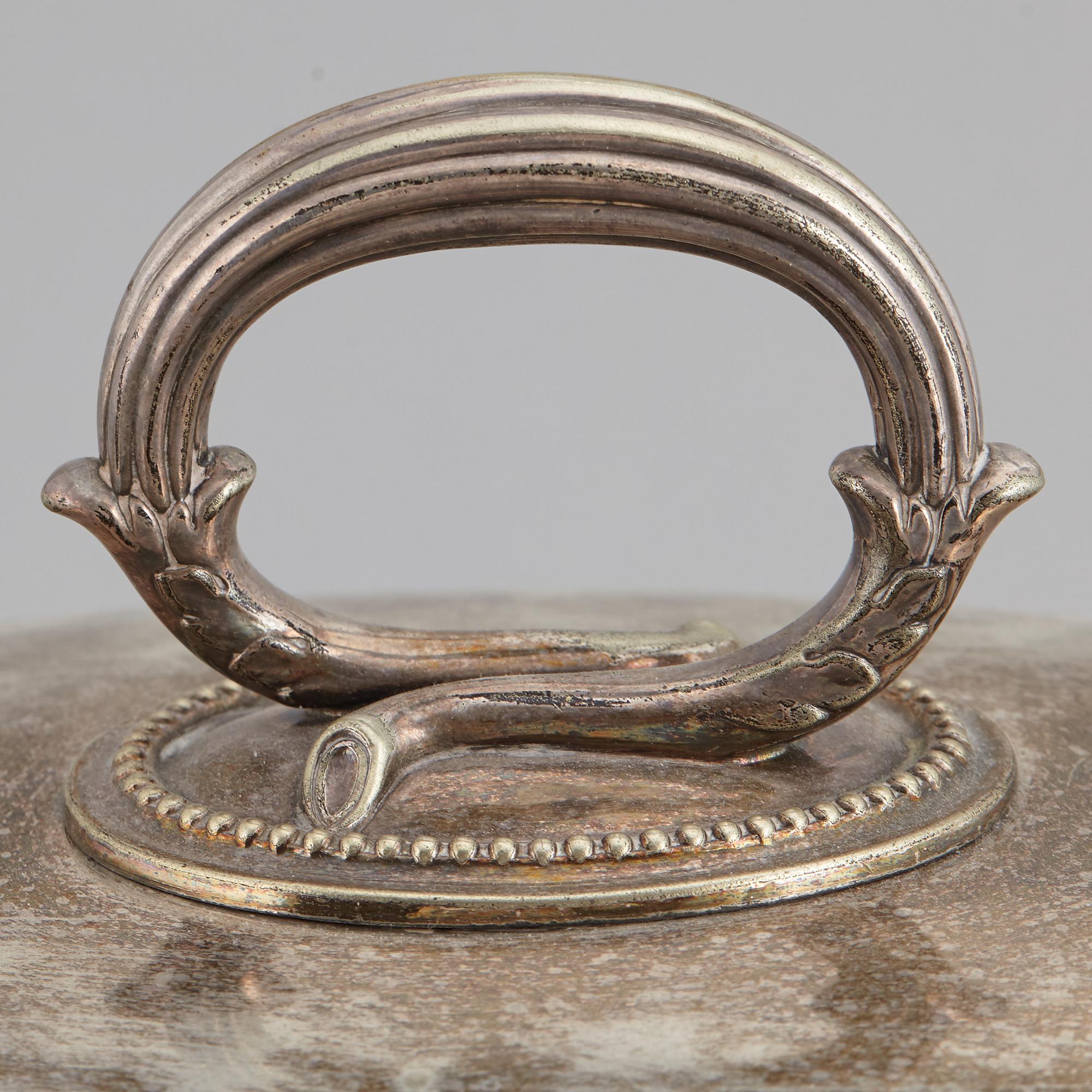 A silver plated hood, 20th Century.