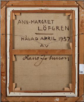 LASSE JOHNSON, olja på duk, signerad och daterad 1937.