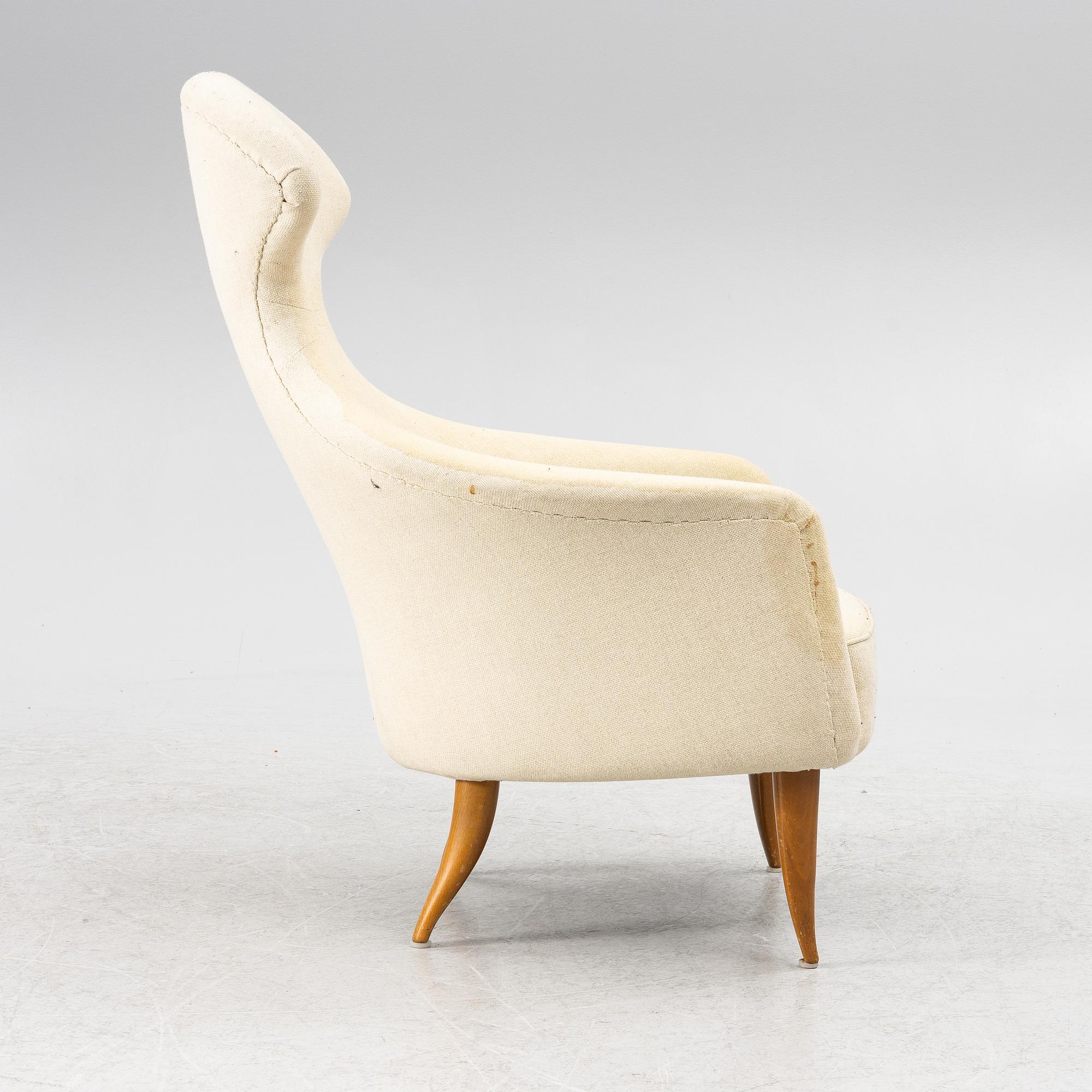 Kerstin Hörlin Holmqvist, armchair, "Stora Eva" from the series "Paradiset", Triva, Nordiska Kompaniet, mid-20th century.