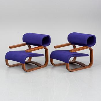 JAN BOCAN, armchairs, a pair, second half of the 20th century.