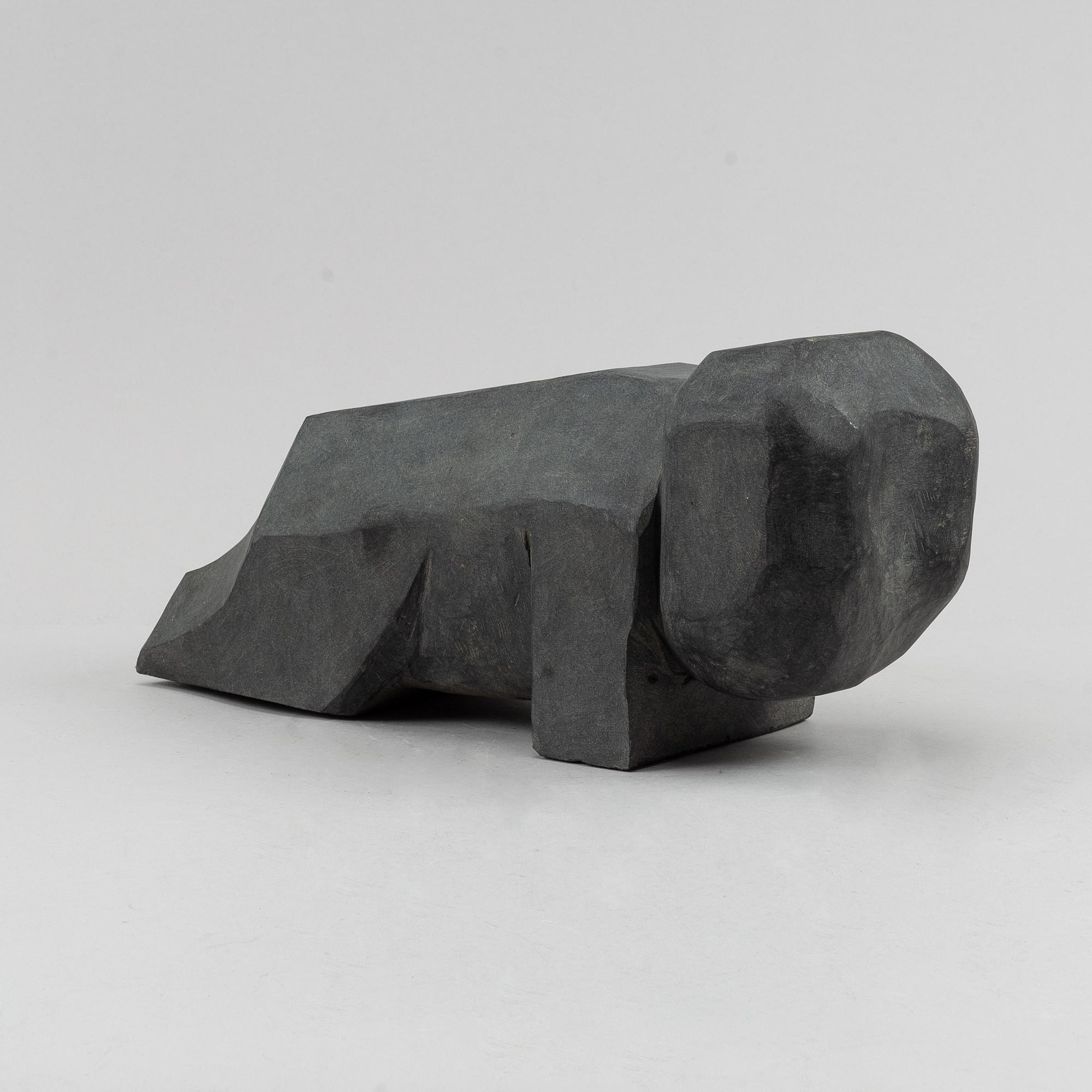 Bengt Malmquist, skulptur, diabas.