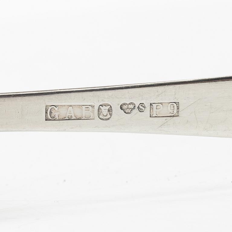 Jacob Ängman, Bestickservis, 30 delar, silver, "Rosenholm", GAB, Stockholm 1950-60-tal.