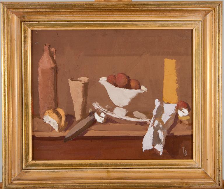 TUOMAS VON BOEHM, olja på skiva, signerad.