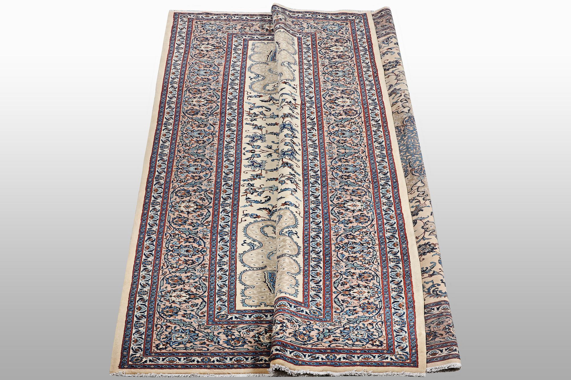 A carpet, Kashmar, ca 394 x 303 cm.