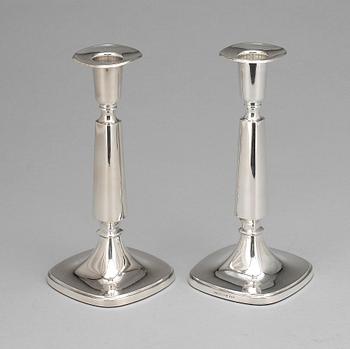 LJUSSTAKAR, 2 par, silver, Thore Eldh, Ceson, Göteborg, 1958 samt 1964.