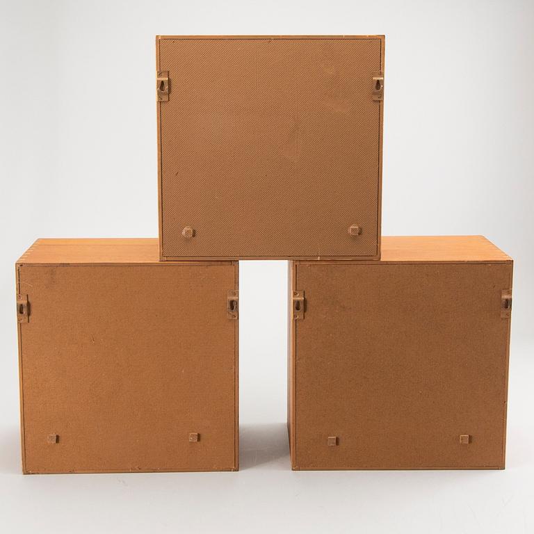Hyllor, Troeds, teak, 3 st. 1960-tal.