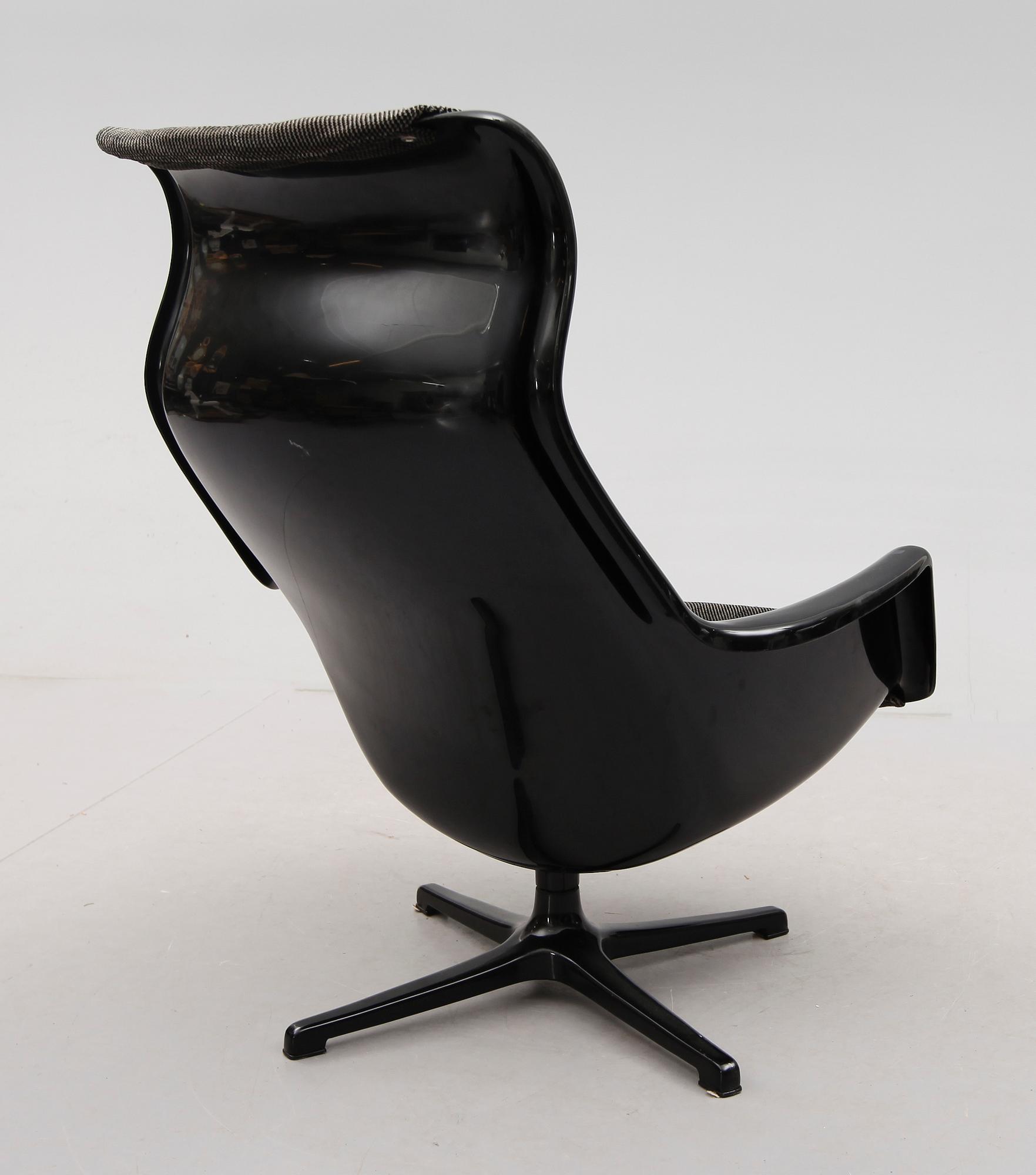 FÅTÖLJ, "Galaxy", Alf Svensson & Yngvar Sandström, Dux, 1970-tal.