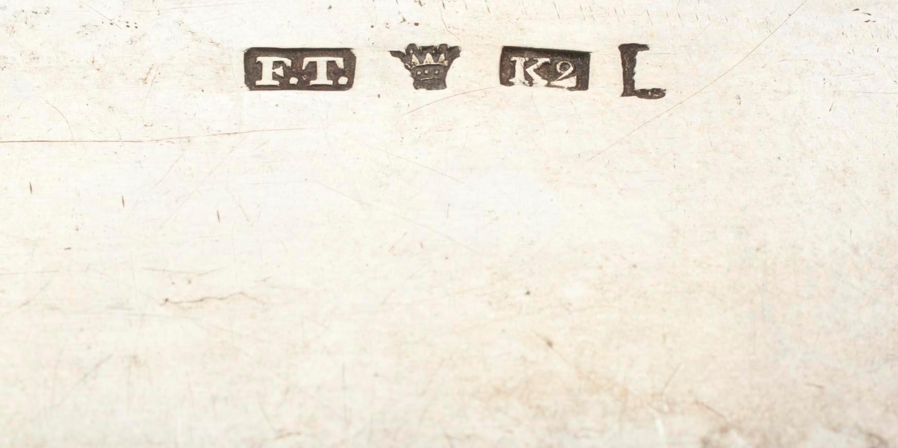 SMÖRKNIVAR 12 st, silver, Fredrik Tiander, Lovisa, Finland 1846. Tot. vikt ca 462 g.