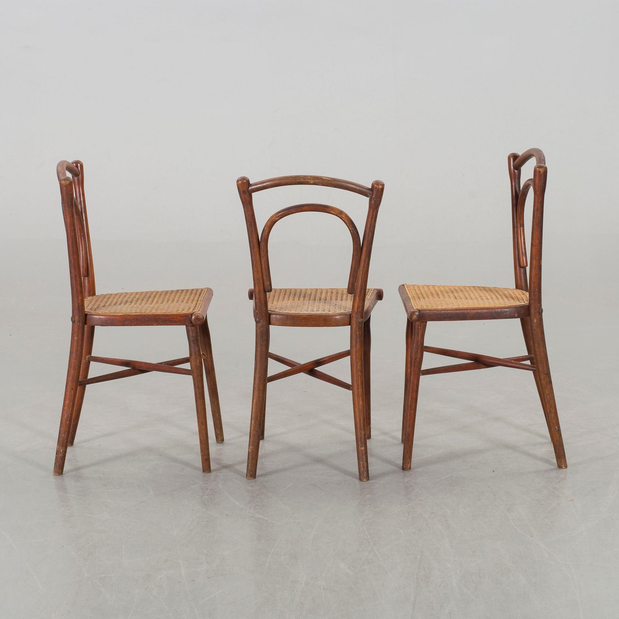 STOLAR 6 st Thonet 1900-talets första hälft.
