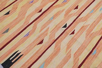 Rug, Kelim, modern design, approx. 206 x 154 cm.