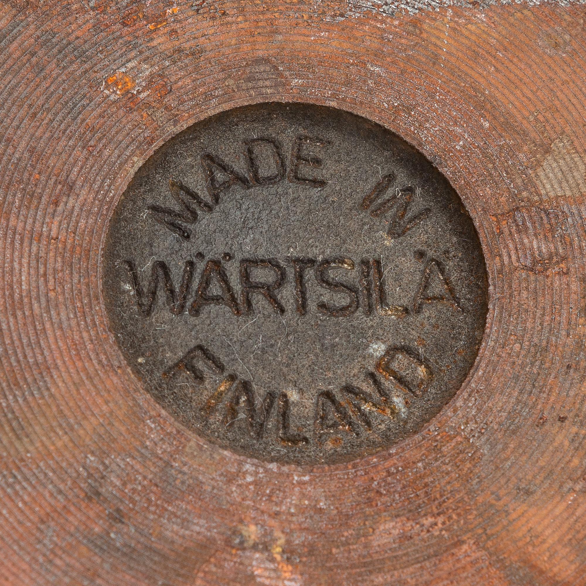 Antti Nurmesniemi, three 'Flying Saucer' iron pots for Wärtsilä  manufactured 1977-1986.