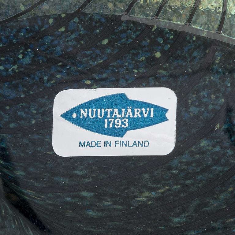Oiva Toikka, a signed glass bird, Nuutajärvi Notsjö.