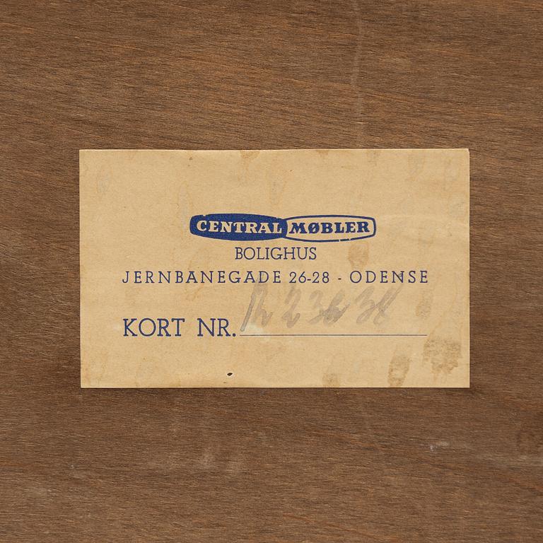 Nils Klausen, a mirror and chest of drawers, Centralmöbler Bolighus, Odense, Denmark, 1960s.