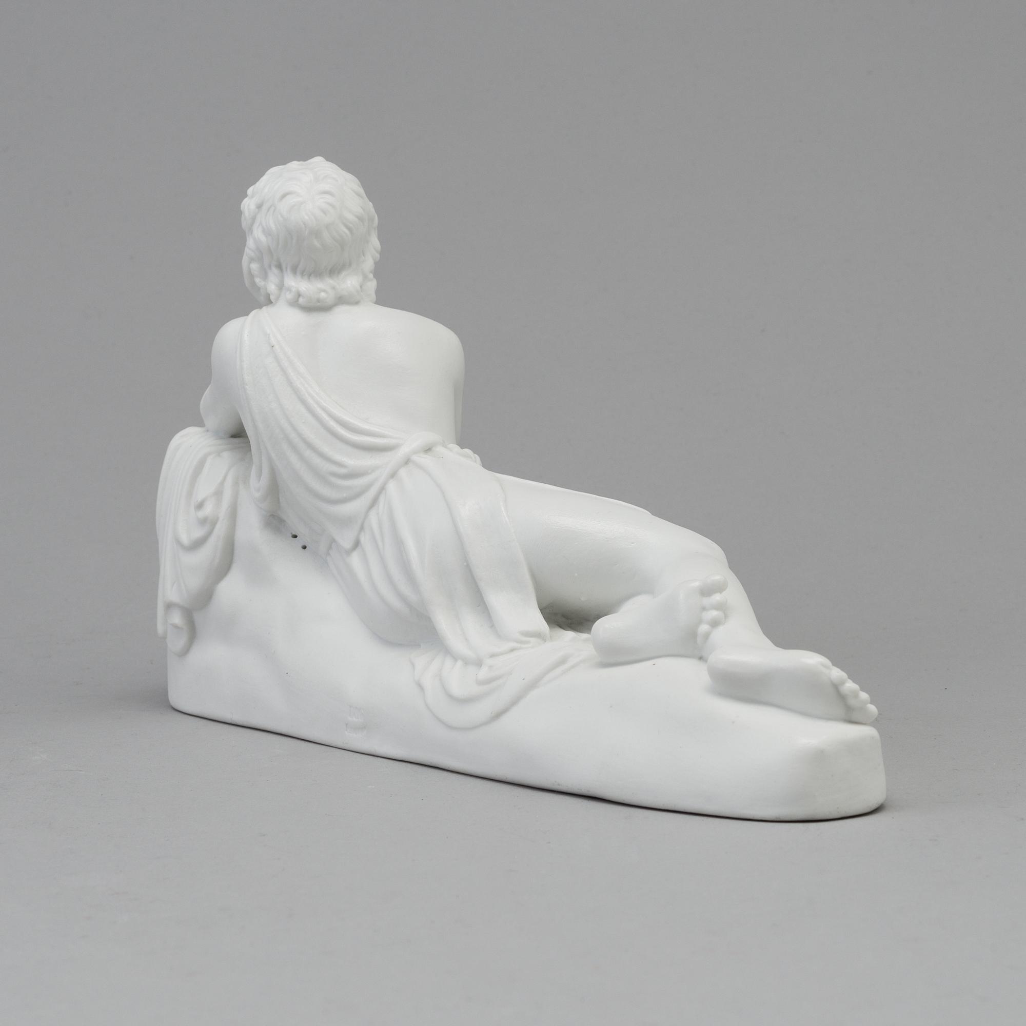 A bisquit scultpure of from John the Baptist sermon, after Bertel Thorvaldsen, Bing & Gröndahl, Denmark, 1870s.