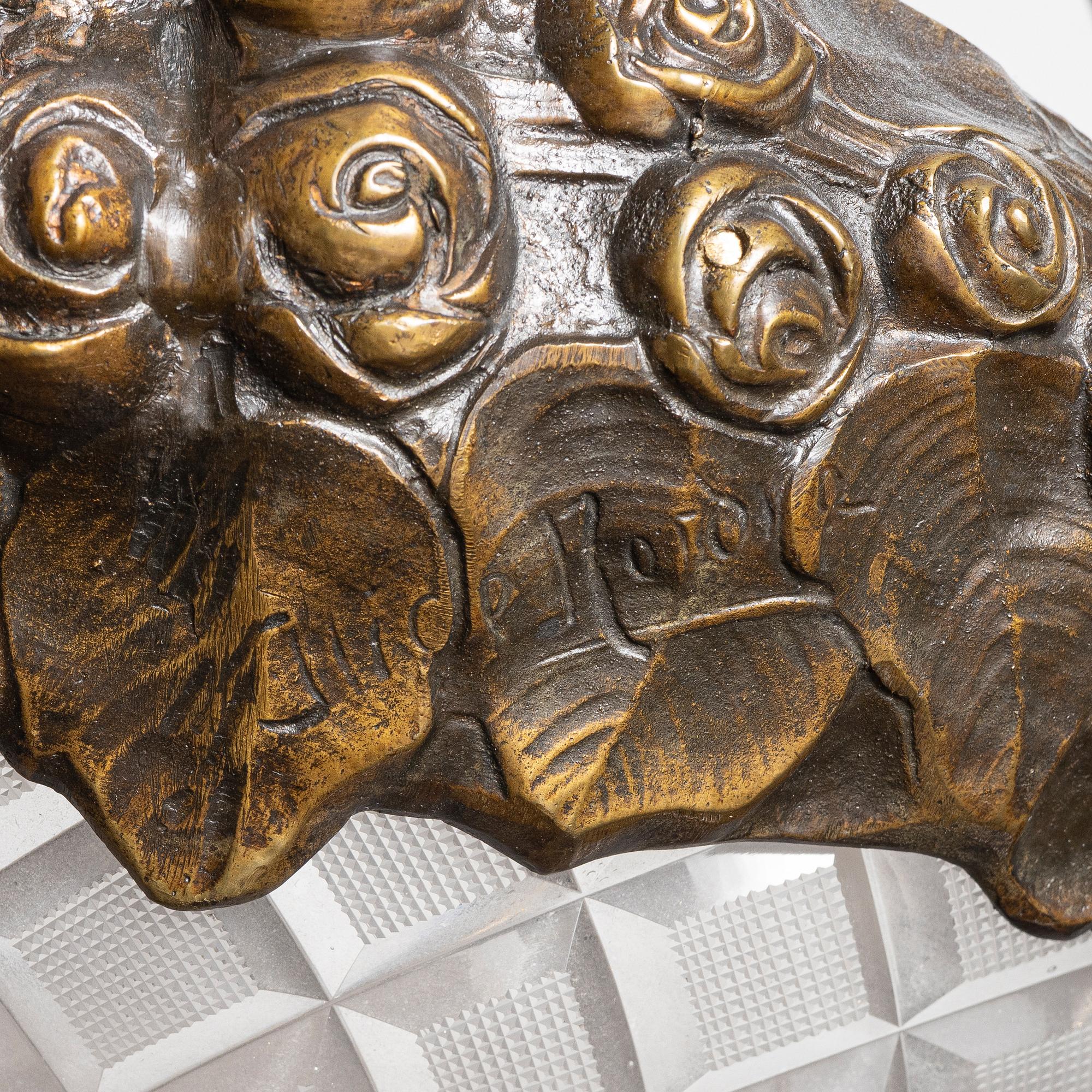 Alice Nordin, ceiling lamp, Jugend, Böhlmarks, early 20th century.