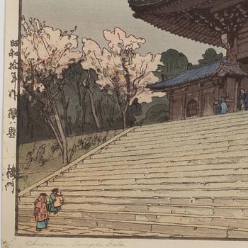 Hiroshi Yoshida, efter, Romon (Chion’in Temple gate), 1900-talets senare del.