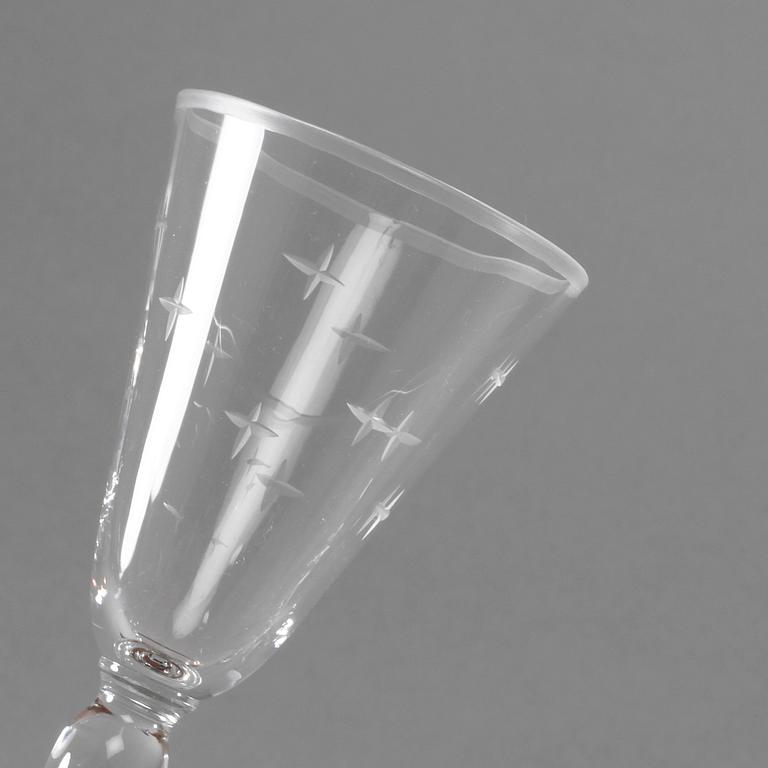 Glasservis, 48 delar, Kosta, design Elis Bergh.