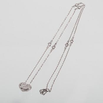 HÄNGE, 18k vitguld med briljantslipade diamanter, 0.60 ct. Vikt 5 g.