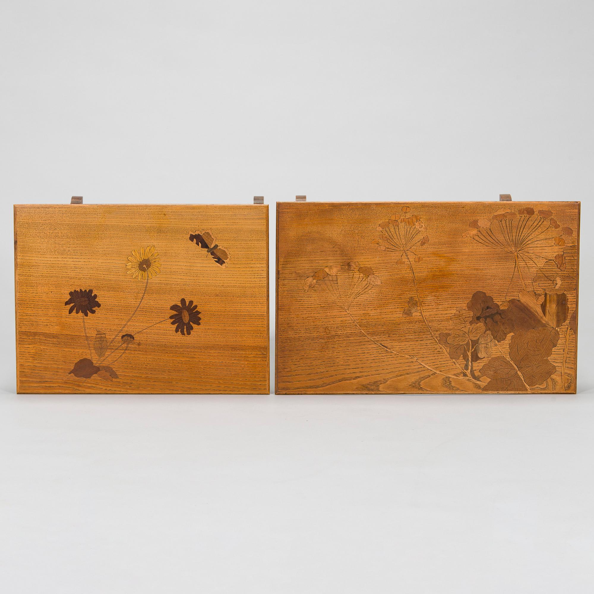 Satsbord, 4 delar, Art Nouveau, Mellaneuropa, omkring 1900.