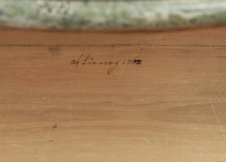 A Swedish Rococo commode dated 1762 by C. Linning, master 1744.