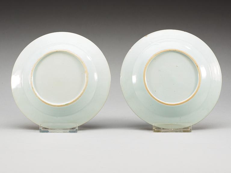 A set of eight dessert dishes, Qing dynasty, Qianlong (1736-95).