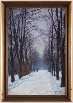 Herman Lindqvist, Winters day in Humlegården.