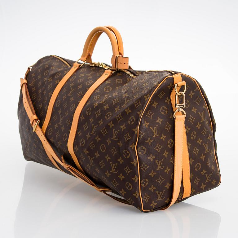 Louis Vuitton, a Monogram 'Keepall 60 Bandoulière' Weekendbag.