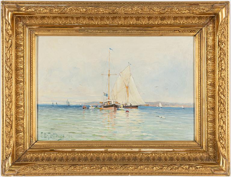 Carl Edvard Tullberg, Sailing Ship with the Union Flag.