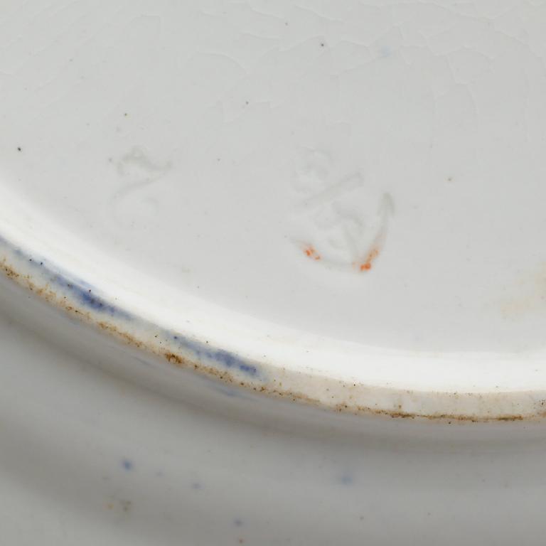 TALLRIKAR, 3 st, Davenport, 1800-talets första hälft.