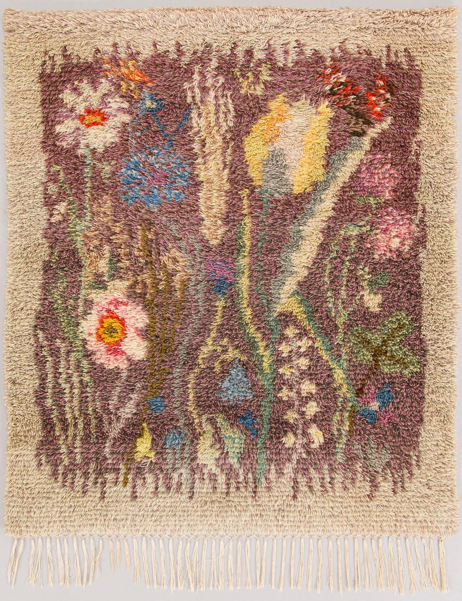 Margareta Ahlstedt-Willandt, ryijy, Ateljé Margareta Ahlstedt-Willandt. Noin 105 x 90 cm.