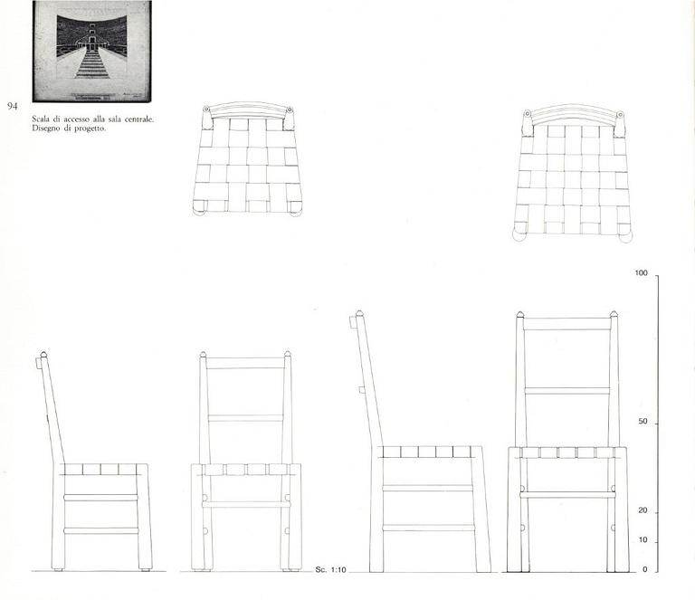 Gunnar Asplund, a set of four chairs for the Stockholm City Library, Nordiska Kompaniet ca 1928.