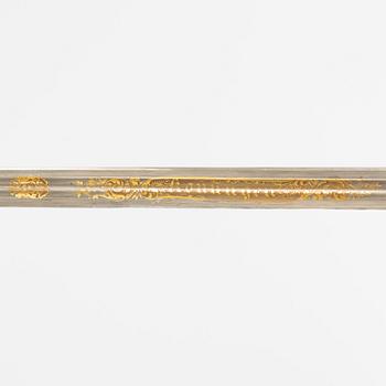Sabre, Swedish, 1899 pattern, for infantry officer. with scabbard.