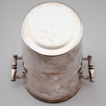 CHAMPAGNEKYLARE, nysilver, sannolikt Frankrike, 1900-talets första hälft.
