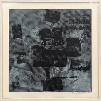 ROBERT RAUSCHENBERG, silkscreen signed dated and numbered 70 51/100.