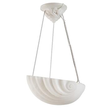 A Carl Milles Swedish Grace alabaster hanging lamp, 1920's.