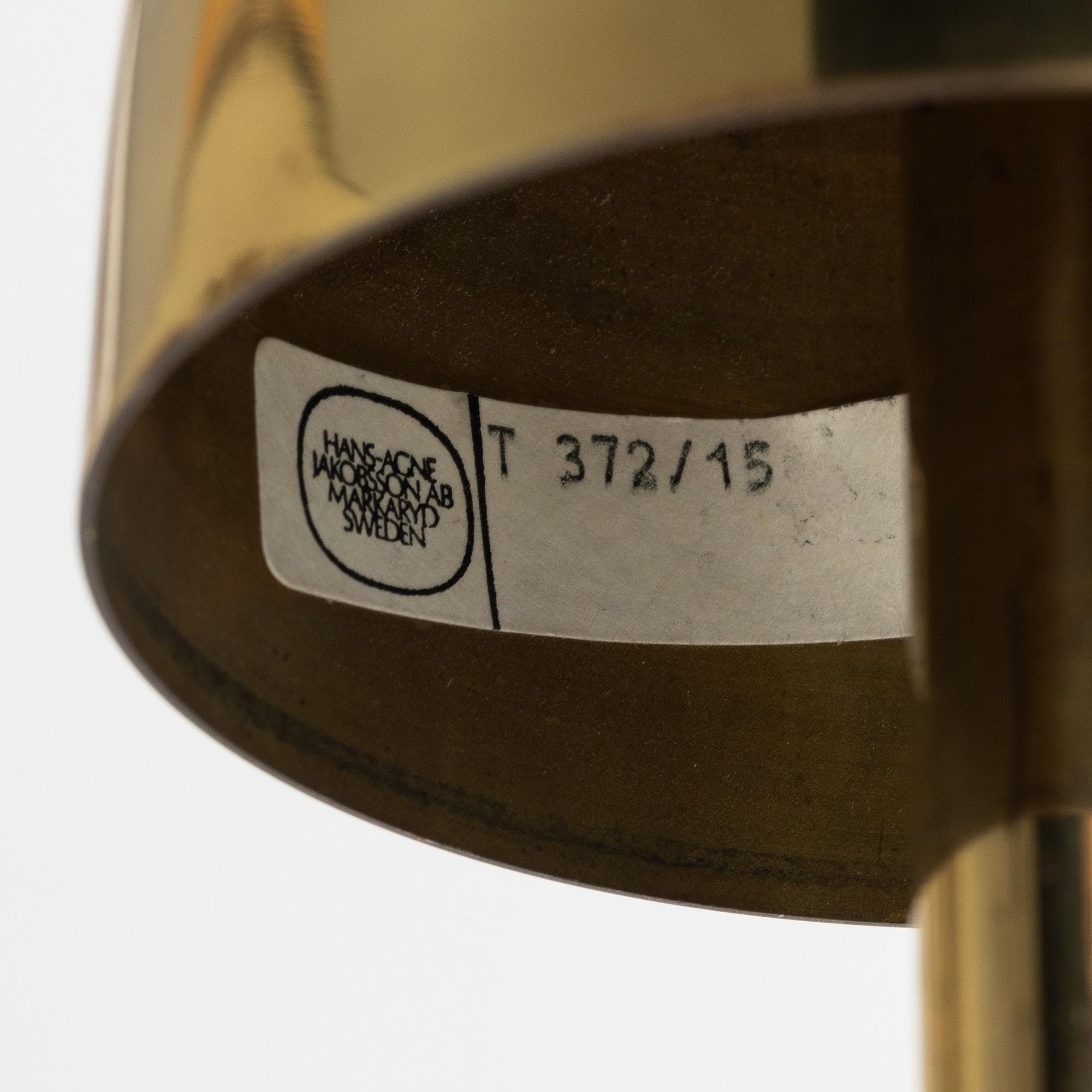 Hans-Agne Jakobsson, taklampa, "Patricia" T 372/15, Markaryd, 1900-talets slut.