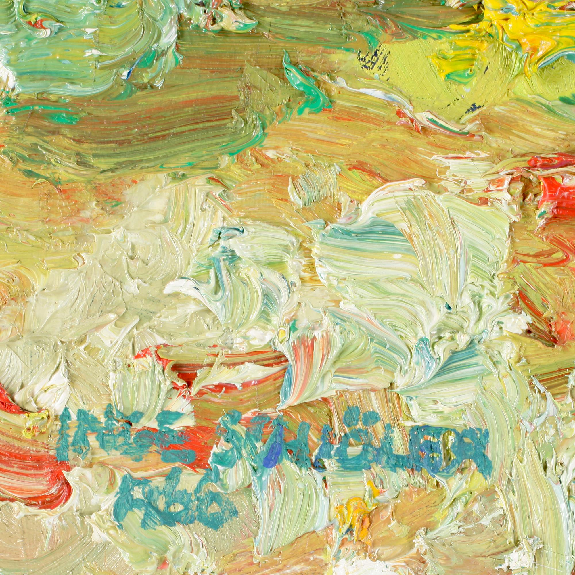 INGE SCHIÖLER. Olja på duk. Signerad Inge Schiöler och daterad 1966.