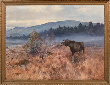 Carl Brandt, oil on canvas signed and dated 1920.