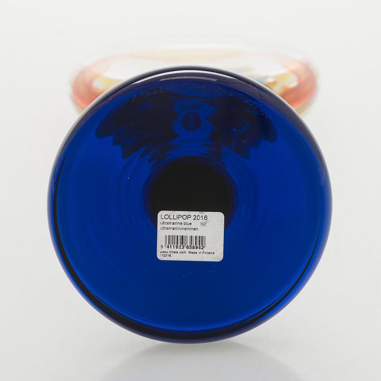Oiva Toikka, skulptur, "Lollipop", signerad O. Toikka Iittala 2016 23/100.