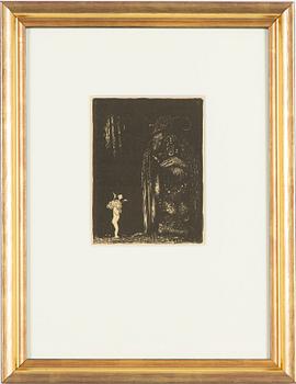 John Bauer, "En sådan eländig liten bleknos, sa Trollet".