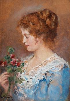 881. Emma Ekwall, Daydreaming.