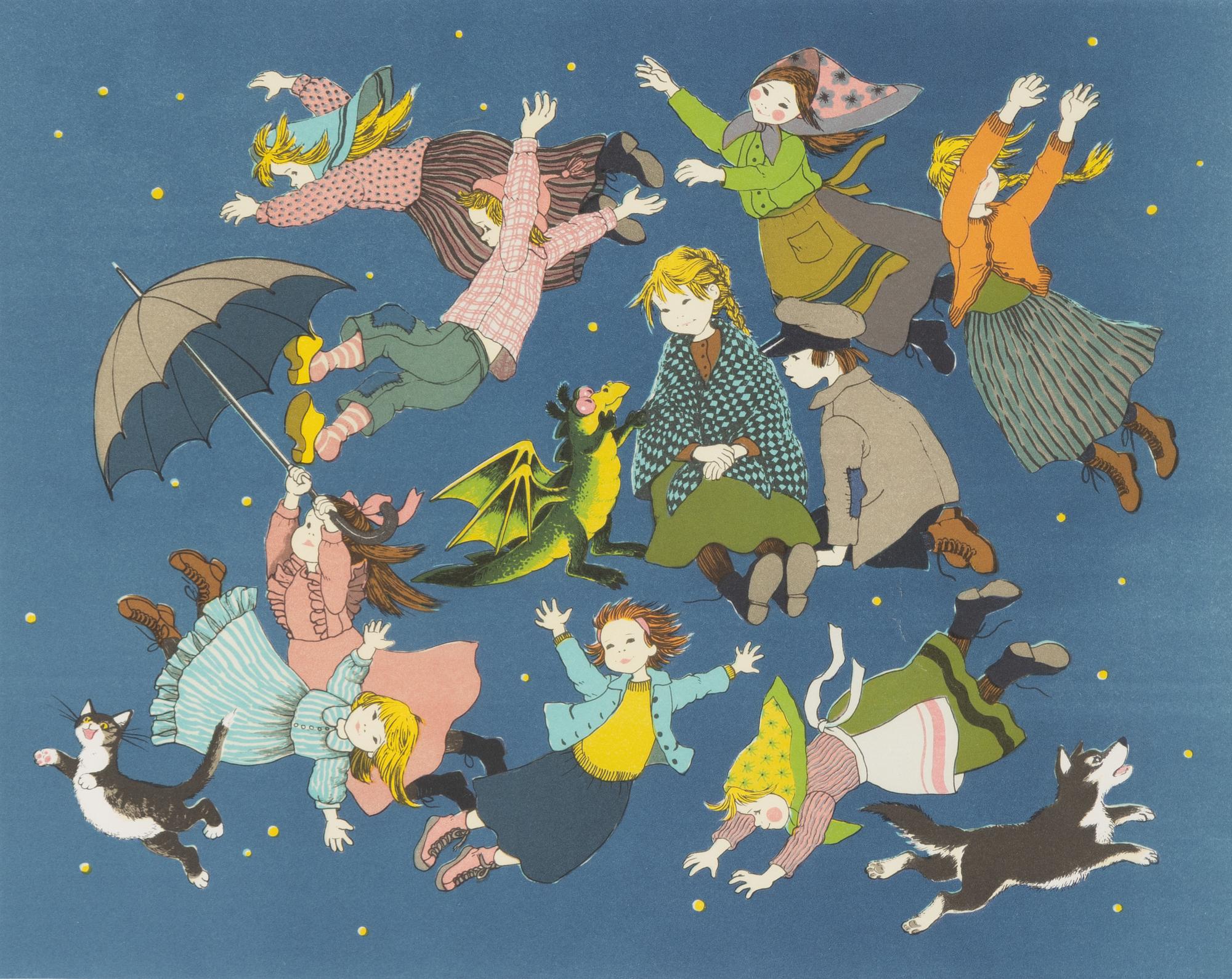 Ilon Wikland, lithograph in colours, signed 44/360.