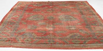 Carpet, antique, Ushak, approx. 344 x 265, late 19th century.