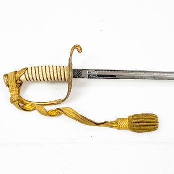 US Navy officer's sword M1852 withc scabbard. - Bukowskis