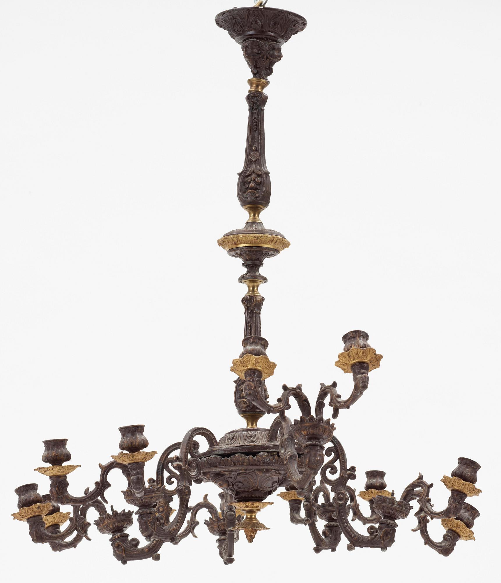 LJUSKRONA, nyrokoko, 1800-talets slut. H 85.