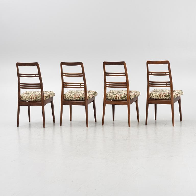 Svante Skogh, a set of four ´Rosetto´teak chairs, 1960's.