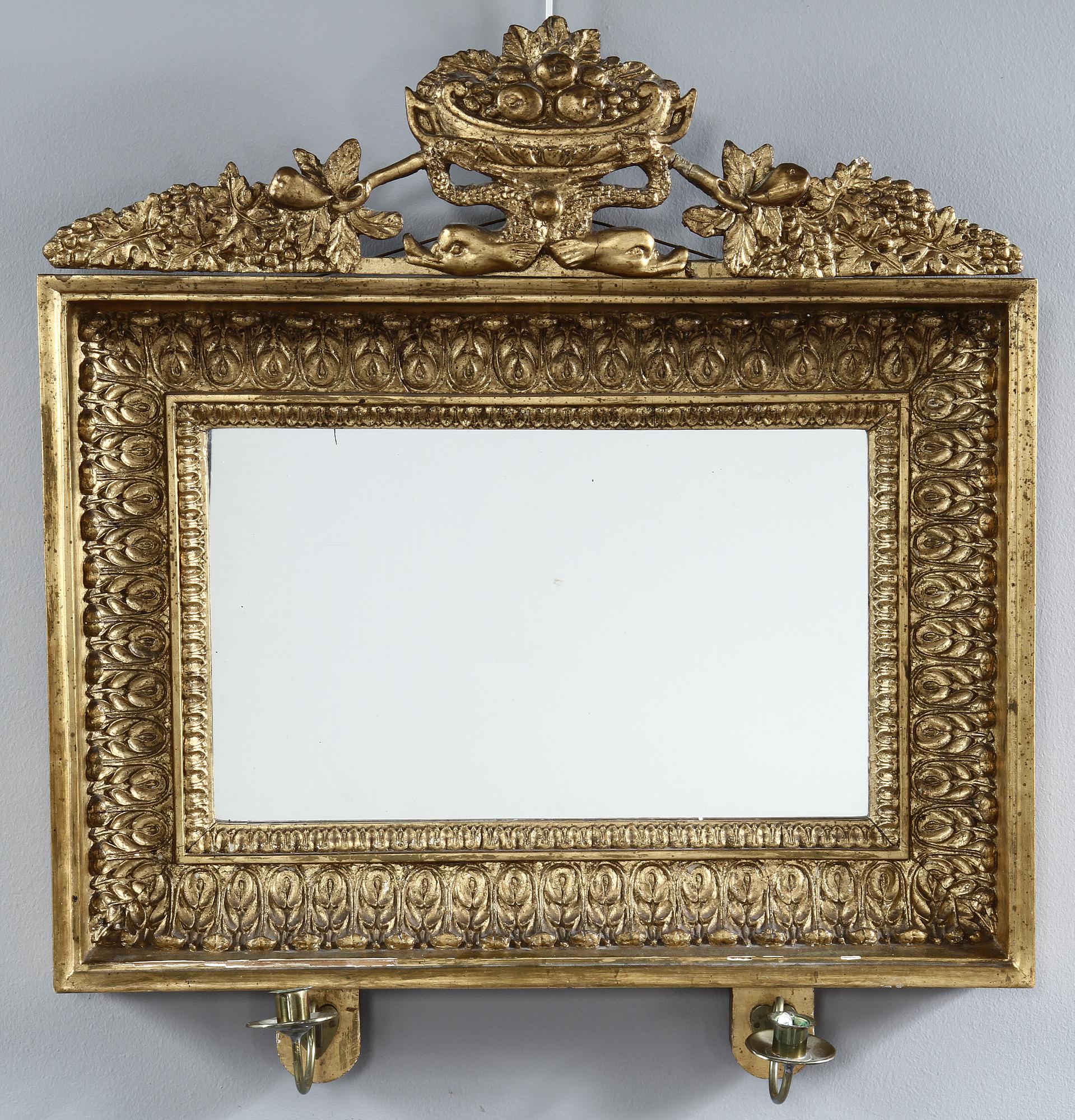 SPEGELLAMPETTER, ett par, empire, 1800-tal.