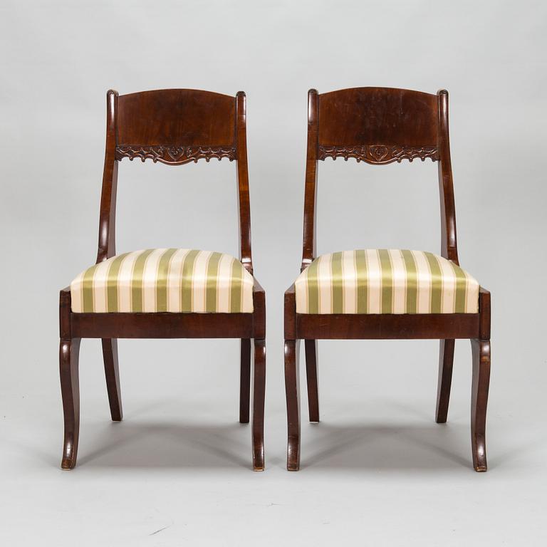 A set of four Biedermeier chairs, second half of the 19th century.