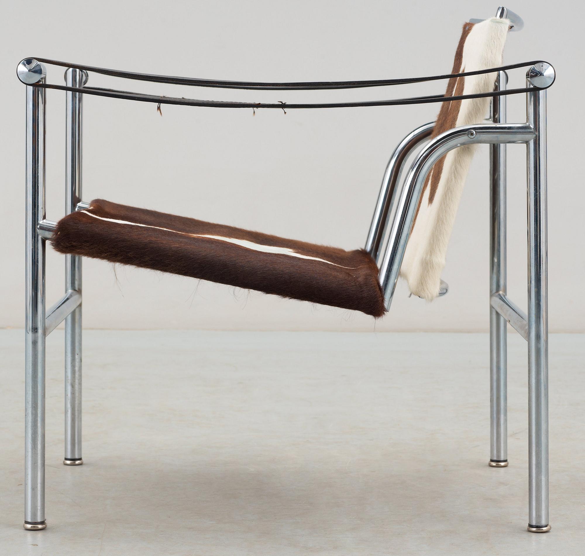 LE CORBUSIER, PIERRE JEANNERET & CHARLOTTE PERRIAND, karmstol, "LC-1", Cassina, Italien.