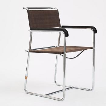 Marcel Breuer, an armchair, model "B11", Thonet, ca 1929-30.